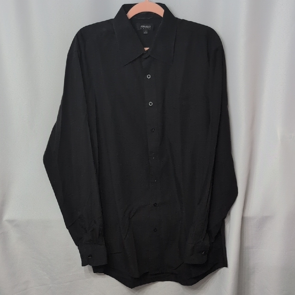 Angelo Rossi XL Black Men's Dress Shirt